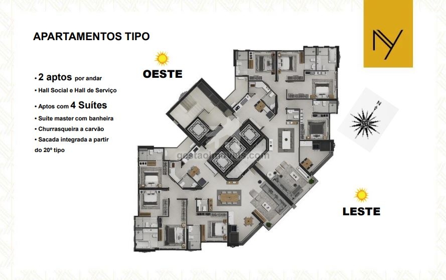 Apartamento à venda com 4 quartos, 182m² - Foto 4