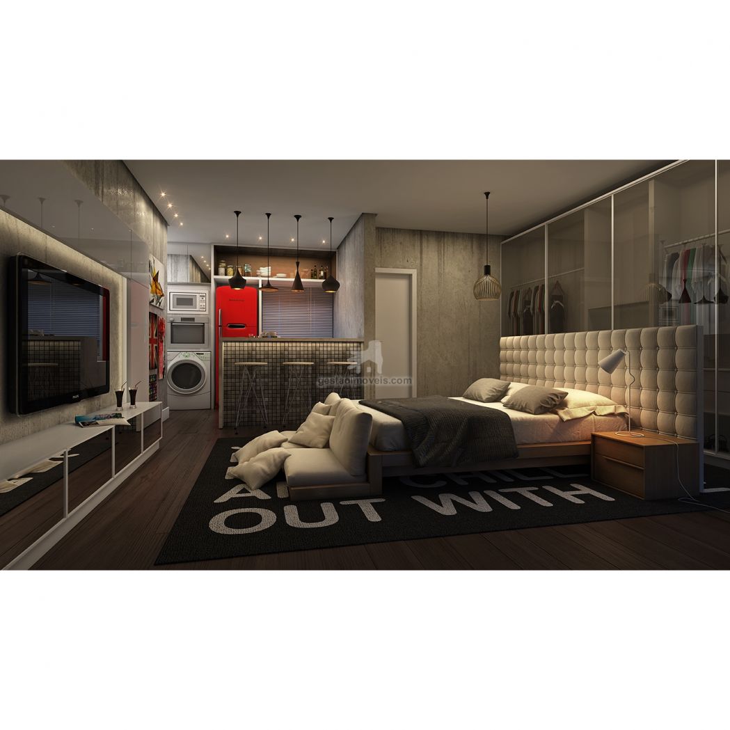 Apartamento à venda com 1 quarto, 43m² - Foto 3